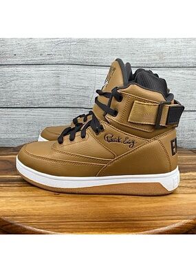 Patrick Ewing ATHLETICS The 33 Hi Pu Men's Basketball Shoe Wheat Sneaker Size 8